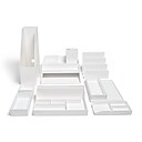 TRU RED™  12-Piece Plastic Desk Set, White