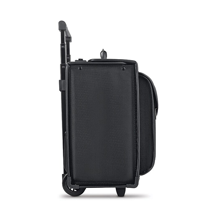 Solo New York Classic Laptop Rolling Briefcase Black Polyester PV78 4 Staples