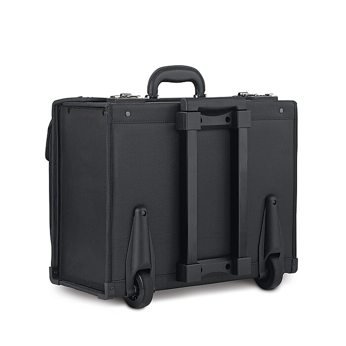 Solo New York Classic Laptop Rolling Briefcase, Black