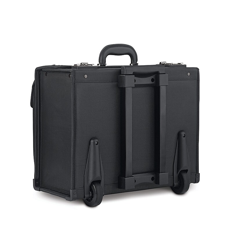 Solo New York Classic Laptop Rolling Briefcase, Black Polyester (PV78-4) image 1