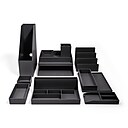 TRU RED™  12-Piece Plastic Desk Set, Black