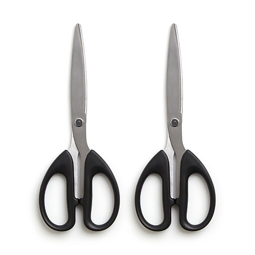TRU RED™ 8" Stainless Steel Scissors, Straight Handle, Right & Left