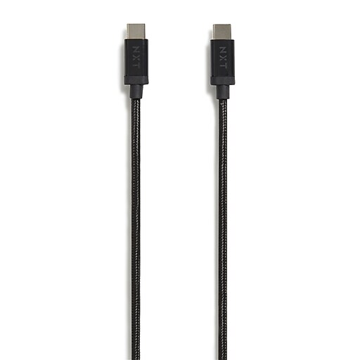 NXT Technologies™ 6 Ft. Braided USBC Cable, Black (NX54697) at Staples