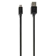 NXT Technologies™ 6 Ft. Braided USB-A to Micro-USB Cable, Black (NX54695)