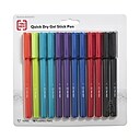 TRU RED™  Quick Dry Gel Pens, Medium Point, 0.7mm, Assorted, 12/Pack
