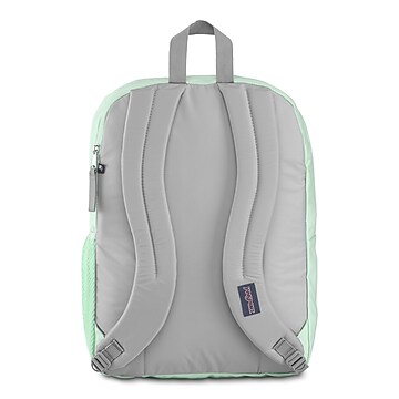 green jansport big student backpack