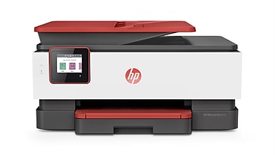 HP - OfficeJet Pro 8035 Wireless All-In-One Instant Ink Ready Printer - Coral/White/Gray