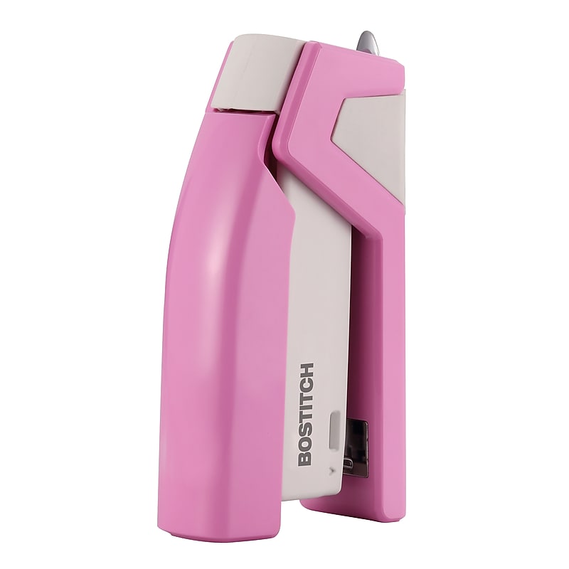 Bostitch Paperpro Reduced-Effort Desktop Stapler, 20-Sheet Capacity, Staples Included, Pink (PPR1588) image 1