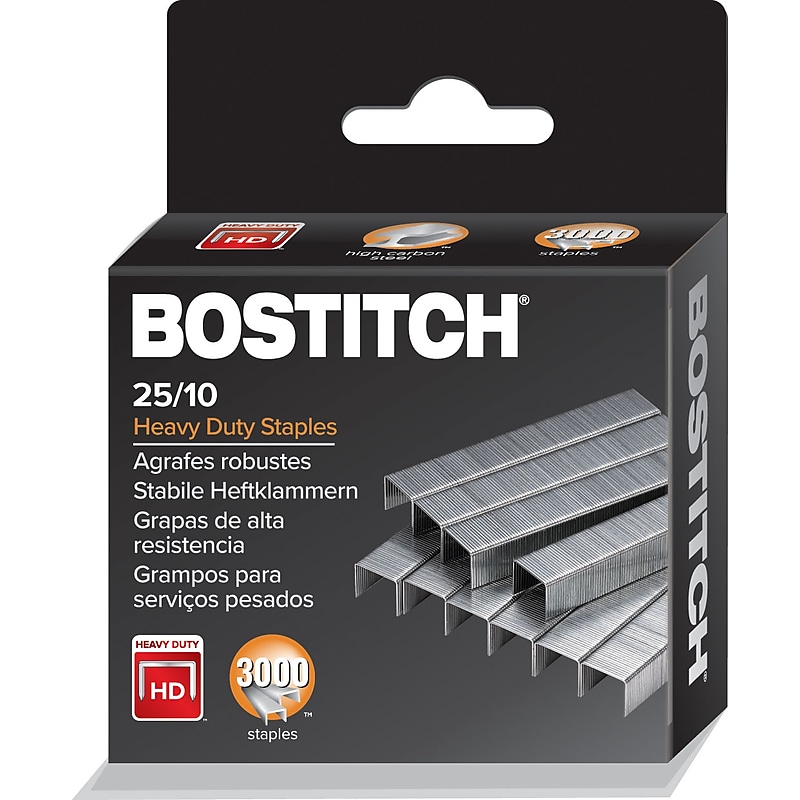 Bostitch 3/8" Length High Capacity Staples, Full Strip, 3000/Box (STAN1962) image 1