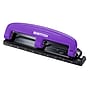Bostitch EZ Squeeze™ Three-Hole Punch, 12-Sheet, Purple/Black~#|#~s1153362_sc7