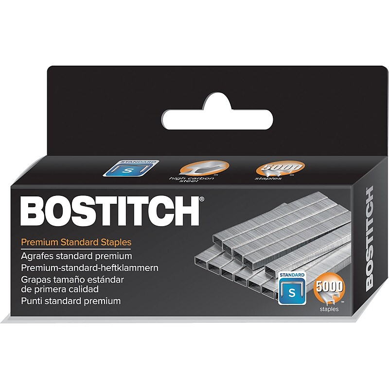 Bostitch Premium Standard Staples, 0.25" Leg Length, 5000 Staples/Box (1901) image 1