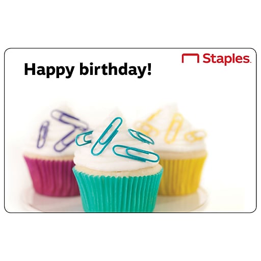 Staples Happy Birthday eGift Card at Staples