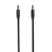 NXT Technologies™ 6 Ft. Braided Mini-phone Stereo 3.5mm Cable, Black (NX54356)