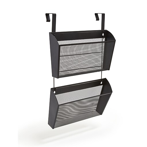 TRU RED™ 1Pocket Mesh Letter Wall File, Black, 2/Pack (TR57580CC) at Staples