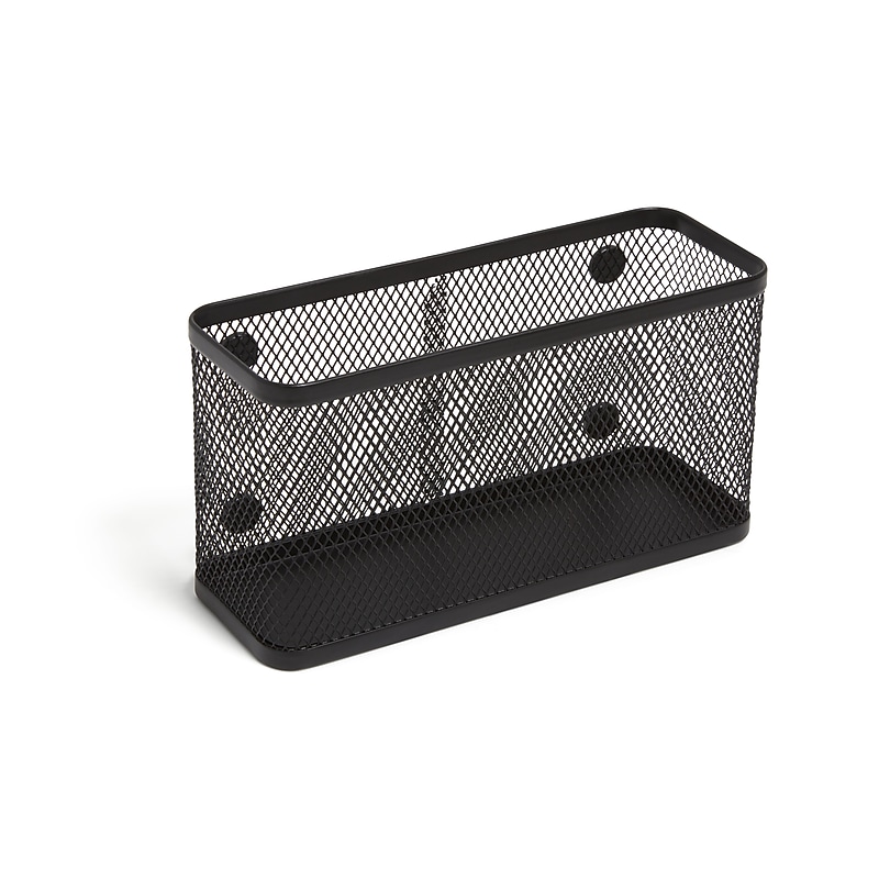 TRU RED Magnetic Supply Basket, Mesh, Black (TR57592-US) image 1