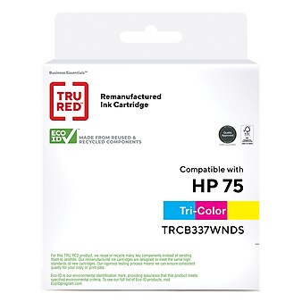 TRU RED™ Remanufactured Tri-Color Standard Yield Ink Cartridge Replacement for HP 75 (CB337WN)