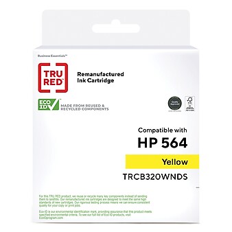 TRU RED™ Remanufactured Yellow Standard Yield Ink Cartridge Replacement for HP 564 (CB320WN)
