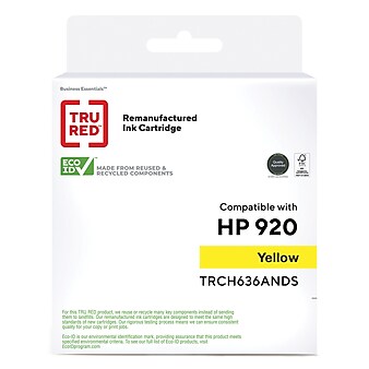 TRU RED™ Remanufactured Yellow Standard Yield Ink Cartridge Replacement for HP 920 (CH636AN)