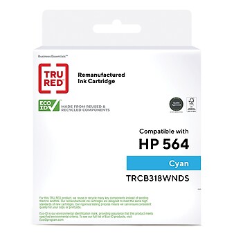 TRU RED™ Remanufactured Cyan Standard Yield Ink Cartridge Replacement for HP 564 (CB318WN)
