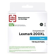 TRU RED™ Remanufactured Cyan High Yield Ink Cartridge Replacement for Lexmark 200XL (14L0175)