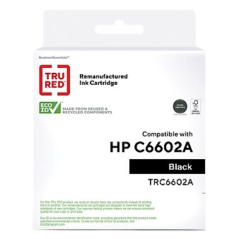TRU RED™ Remanufactured Black Standard Yield Ink Cartridge Replacement for HP (C6602A)