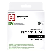 TRU RED™ Remanufactured Black Standard Yield Ink Cartridge Replacement for Brother LC51BK (LC51BK)