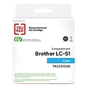TRU RED™ Remanufactured Cyan Standard Yield Ink Cartridge Replacement for Brother LC51C (LC51C)