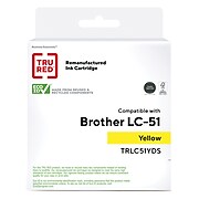 TRU RED™ Remanufactured Yellow Standard Yield Ink Cartridge Replacement for Brother LC51Y (LC51Y)