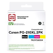 TRU RED™ Remanufactured Black/Color High Yield Ink Cartridge Replacement for Canon PG-210XL/CL-211XL (2973B004), 2/Pack