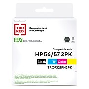 TRU RED™ Remanufactured Black/Tri-Color Standard Yield Ink Cartridge Replacement for HP 56/57 (C9321FN), 2/Pack