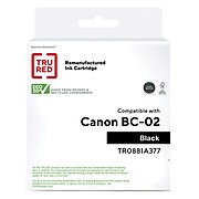 TRU RED™ Remanufactured Black Standard Yield Ink Cartridge Replacement for Canon BC-02 (0881A377)