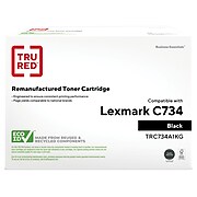 TRU RED™ Remanufactured Black Standard Yield Toner Cartridge Replacement for Lexmark (C734A1KG)