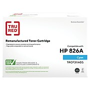 TRU RED™ Remanufactured Cyan Standard Yield Toner Cartridge Replacement for HP 826A (CF311A)
