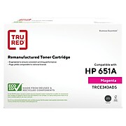 TRU RED™ Remanufactured Magenta Standard Yield Toner Cartridge Replacement for HP 651A (CE343A)