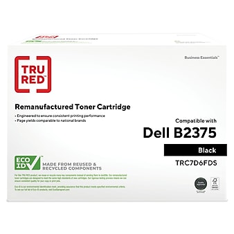 TRU RED™ Remanufactured Black High Yield Toner Cartridge ReplaceDell (C7D6F)