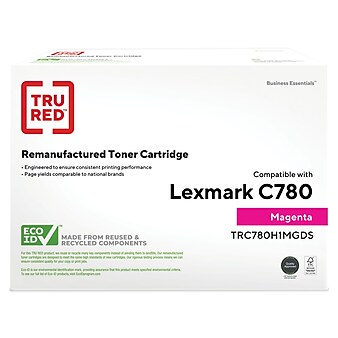 TRU RED™ Remanufactured Magenta High Yield Toner Cartridge Replacement for Lexmark (C780H1MG)