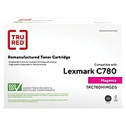TRU RED™ Remanufactured Magenta High Yield Toner Cartridge Replacement for Lexmark (C780H1MG)