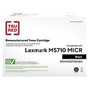 TRU RED™ Remanufactured Black High Yield MICR Toner Cartridge Replacement for Lexmark 52D0HAL