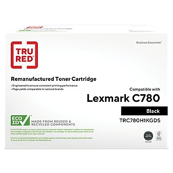 TRU RED™ Remanufactured Black High Yield Toner Cartridge Replacement for Lexmark (C780H1KG)