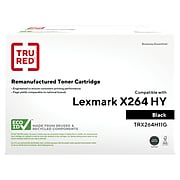 TRU RED™ Remanufactured Black High Yield Toner Cartridge Replacement for Lexmark (X264H11G)