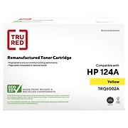 TRU RED™ Remanufactured Yellow Standard Yield Toner Cartridge Replacement for HP 124A (Q6002A)