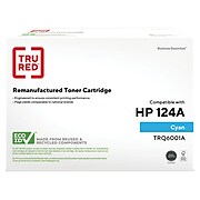 TRU RED™ Remanufactured Cyan Standard Yield Toner Cartridge Replacement for HP 124A (Q6001A)