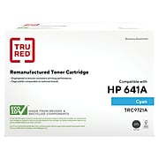 TRU RED™ Remanufactured Cyan Standard Yield Toner Cartridge Replacement for HP 641A/Canon EP-85 (C9721A/6824A004AA)
