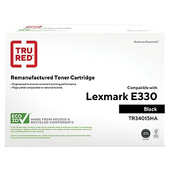 TRU RED™ Remanufactured Black High Yield Toner Cartridge Replacement for Lexmark (34015HA)