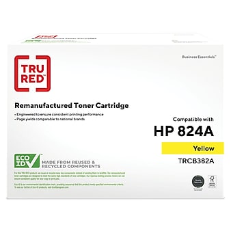 TRU RED™ Remanufactured Yellow Standard Yield Toner Cartridge Replacement for HP 824A (CB382A)