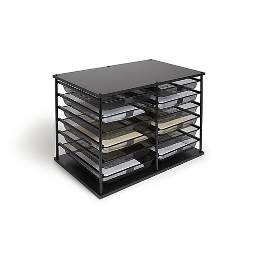 Shop Staples For Tru Red 12 Compartment Wire Mesh File Organizer