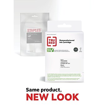 TRU RED™ Remanufactured Black Standard Yield Ink Cartridge Replacement for HP 701 (CC635A)