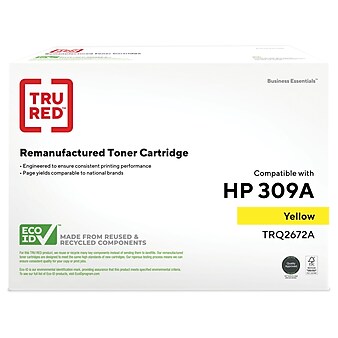 TRU RED™ Remanufactured Yellow Standard Yield Toner Cartridge Replacement for HP 309A (Q2672A)