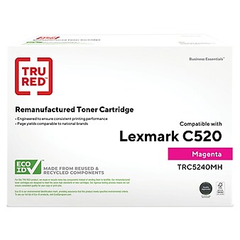 TRU RED™ Remanufactured Magenta High Yield Toner Cartridge Replacement for Lexmark (C5240MH)