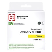 TRU RED™ Remanufactured Yellow High Yield Ink Cartridge Replacement for Lexmark 100XL (14N1071)